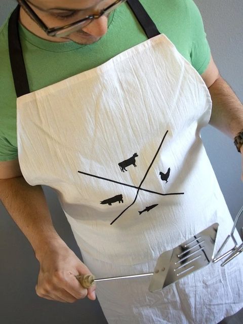 fathers day crafts stenciled grilling apron