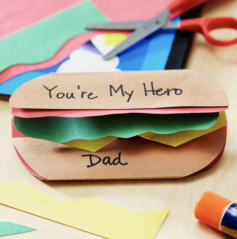 father's day crafts hero card