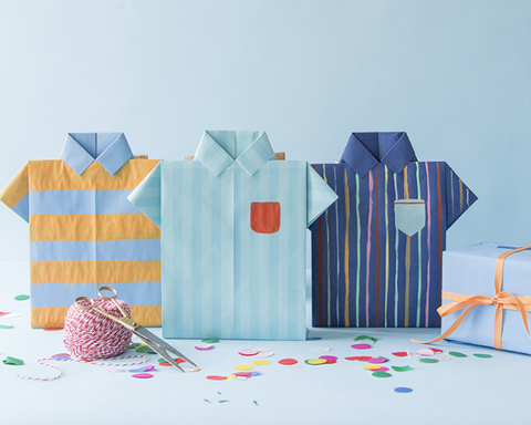 father's day crafts origami shirt bag