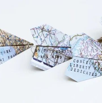 Father's Day Craft Paper Airplane Garland