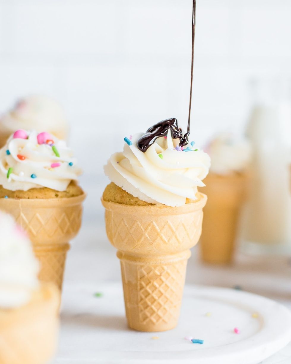 fathers day cupcakes ice cream cone cupcakes