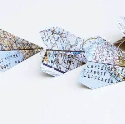 Father's Day Decoration Paper Airplane Garland