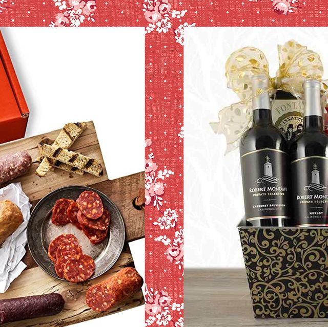 Father's Day Meat & Cheese Gift Tower with Wine
