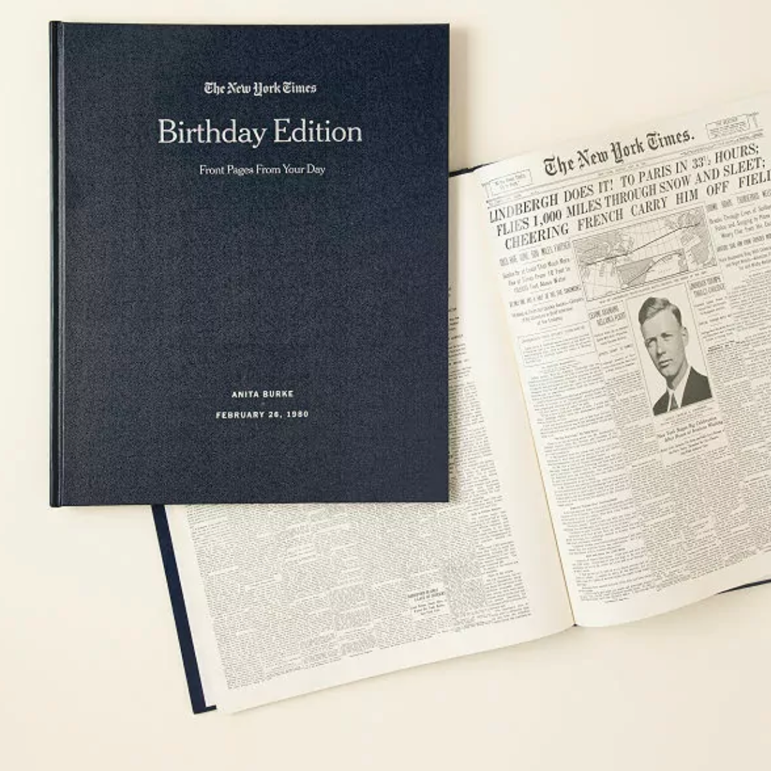 New York Times Custom Birthday Book