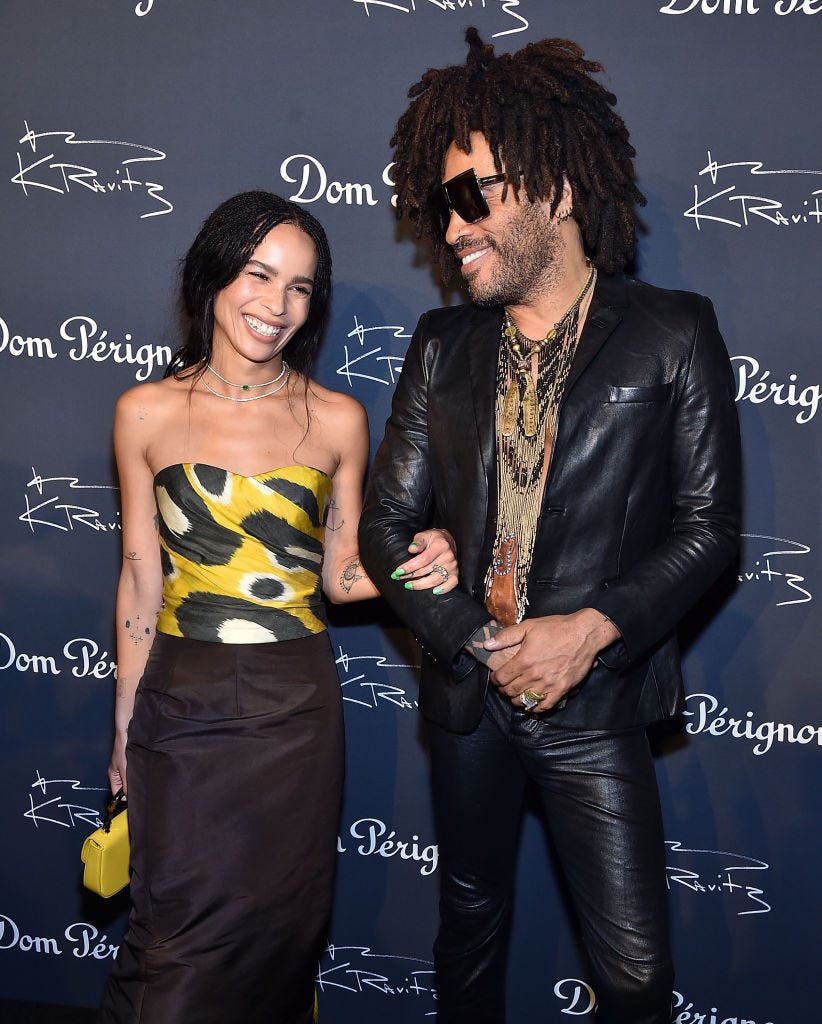  zoe kravitz and lenny kravitz