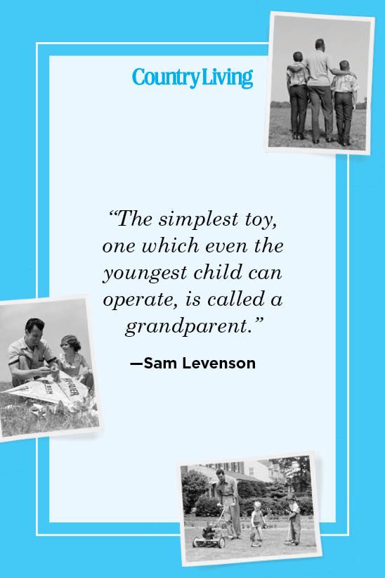 “the simplest toy,  one which even the  youngest child can  operate, is called a  grandparent” —sam levenson
