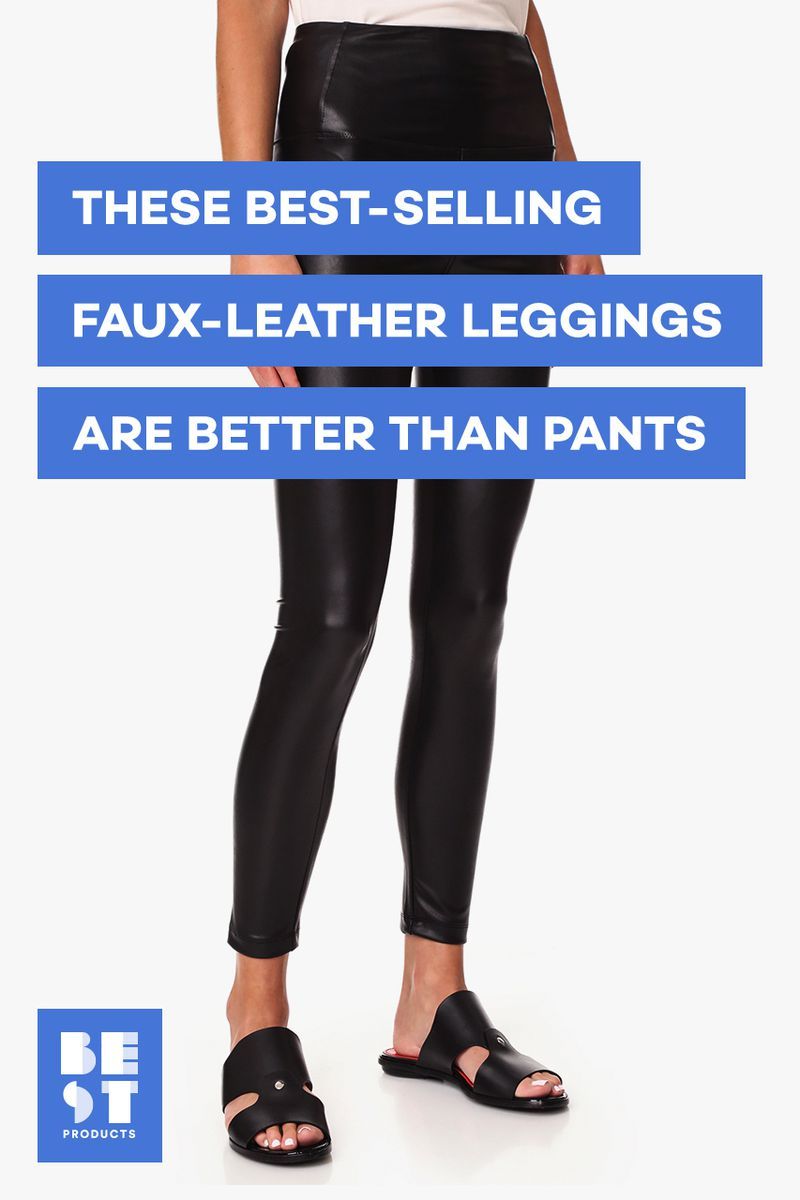 Control Top Faux Leather Leggings