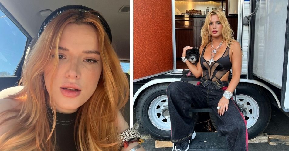 Bella Thorne displays 'bruises all over her body' in workout gear