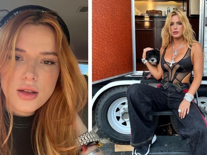 Bella Thorne displays 'bruises all over her body' in workout gear