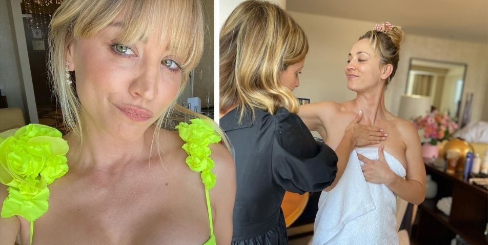 Big Bang Theory' Star Kaley Cuoco Wore a See-Through Lace Dress and Fans'  Jaws Are on the Floor