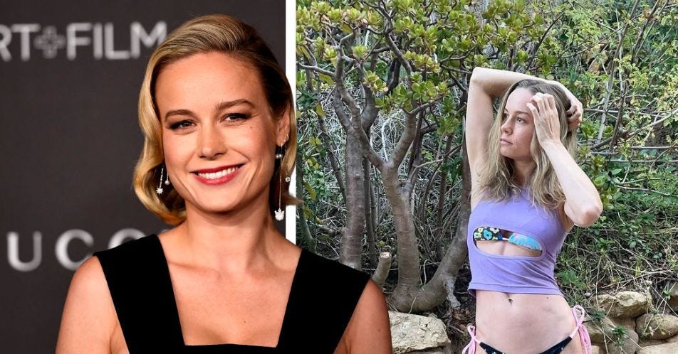 What Type of Bra Brie Larson Is Wearing Under Summer Tank Top As