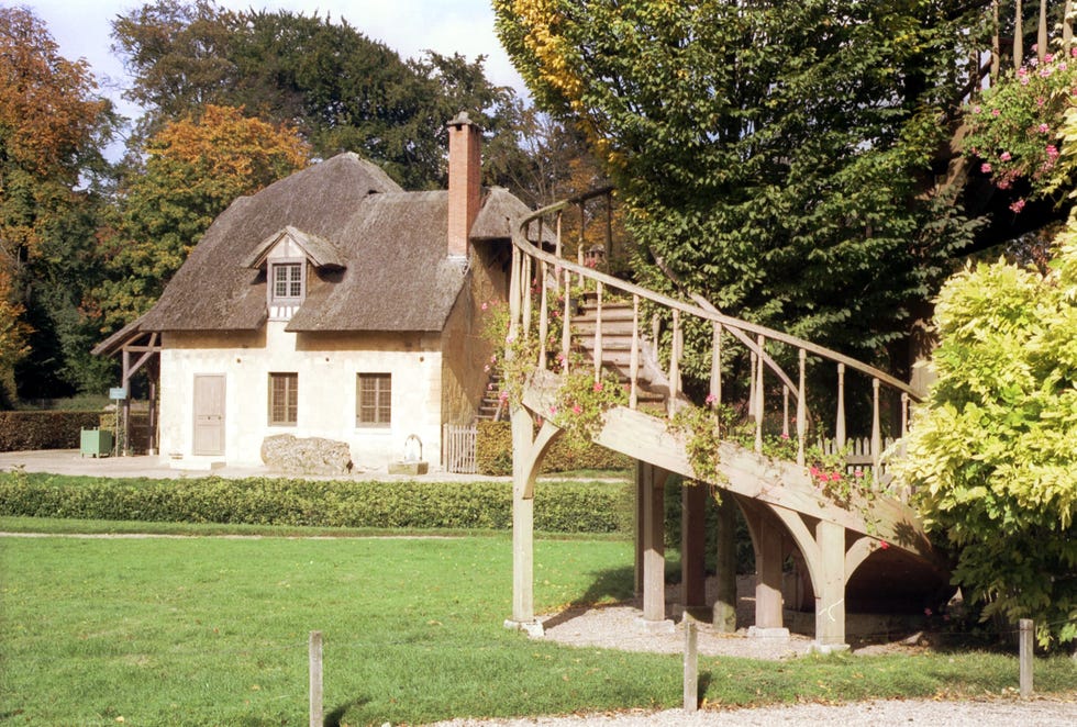 Versailles.  Thatched cottage of the hamlet of Small Trianon.