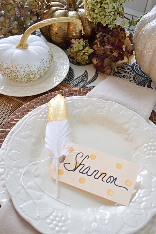 DIY Thanksgiving Place Cards — Hoopla! Letters