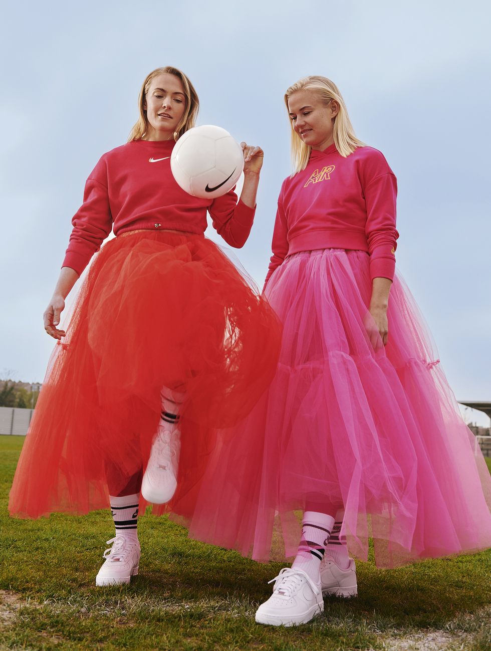 nike athletes and professional footballers magdalena eriksson and pernille harder