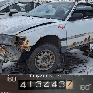 1988 honda crx with 400k miles in colorado wrecking yard
