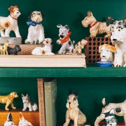 vintage dog figurine display vintage dog figurine display