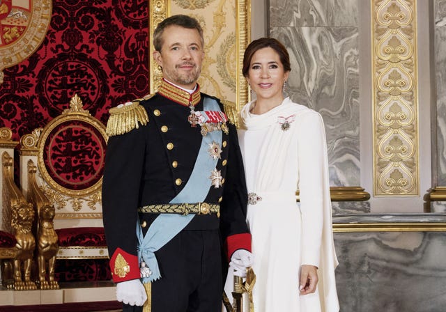 los reyes de dinamarca en la proclamacion