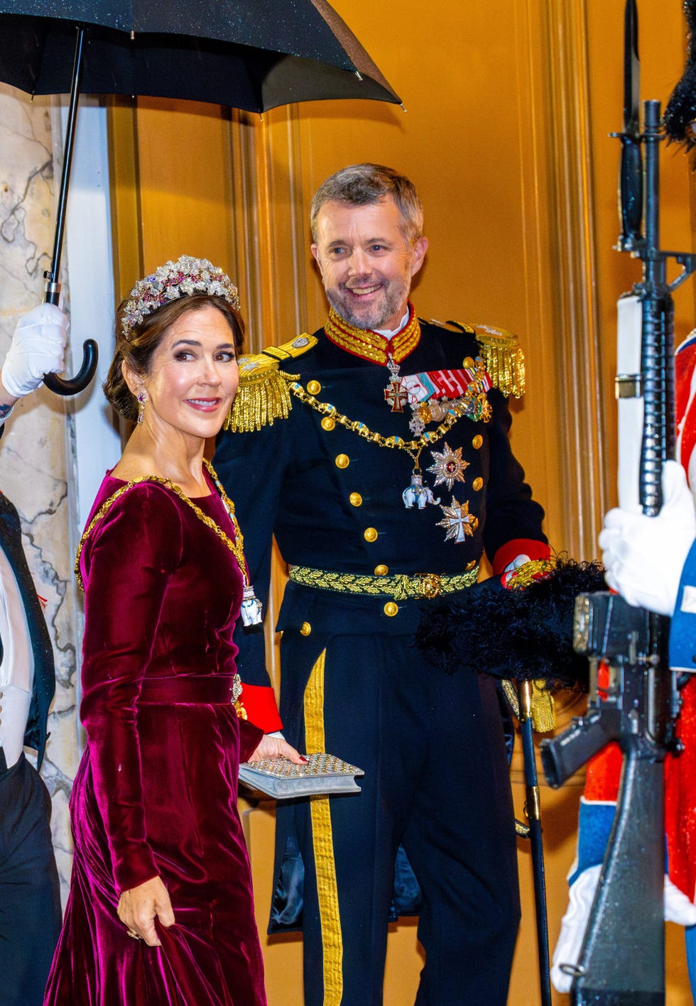 federico de dinamarca y mary donaldson cena de gala tras abdicacion reina margarita
