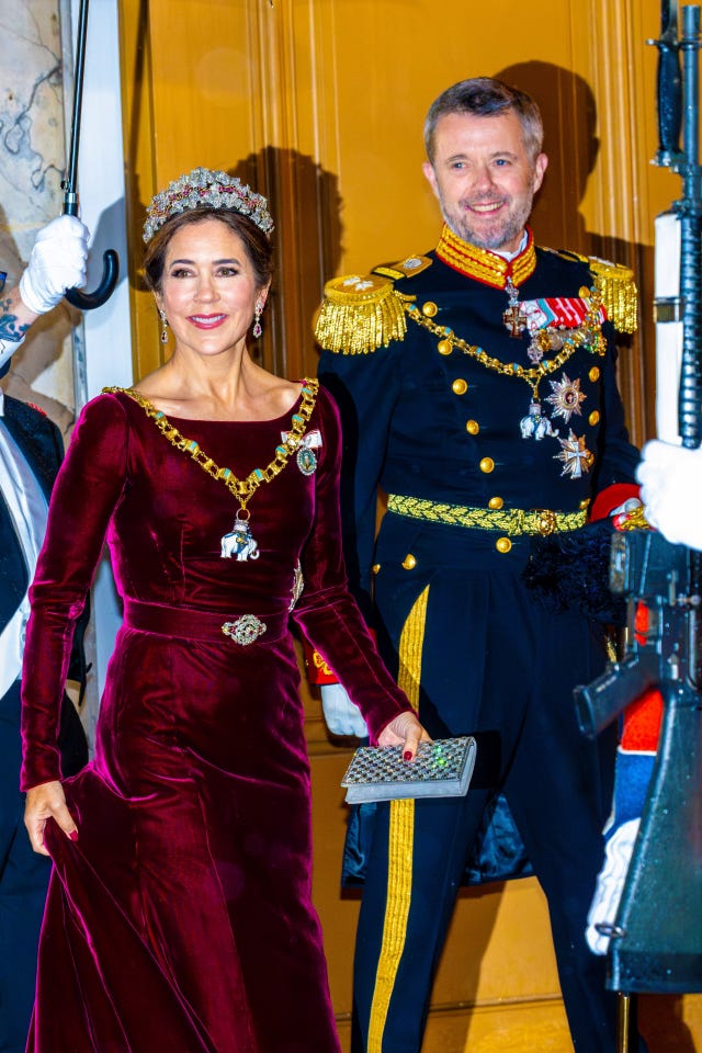 federico de dinamarca y mary donaldson cena de gala tras abdicacion reina margarita