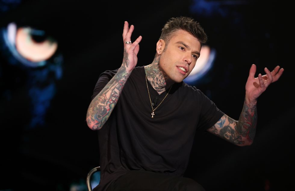 rome, italy march 28 in this image released on march 05, 2024, federico leonardo lucia, aka fedez attends the tv show belve at rai studios on march 28, 2024 in rome, italy photo by elisabetta a villagetty images
