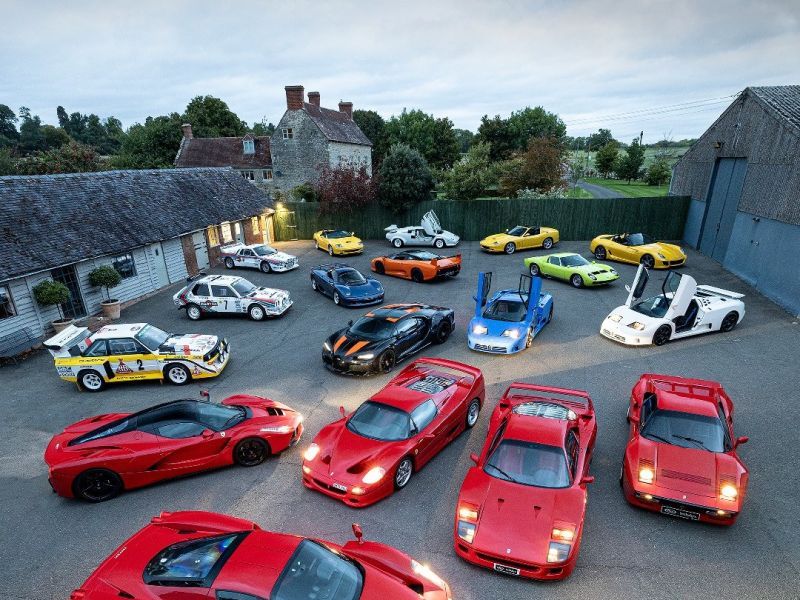 Enviable collection of 18 vintage supercars set for auction