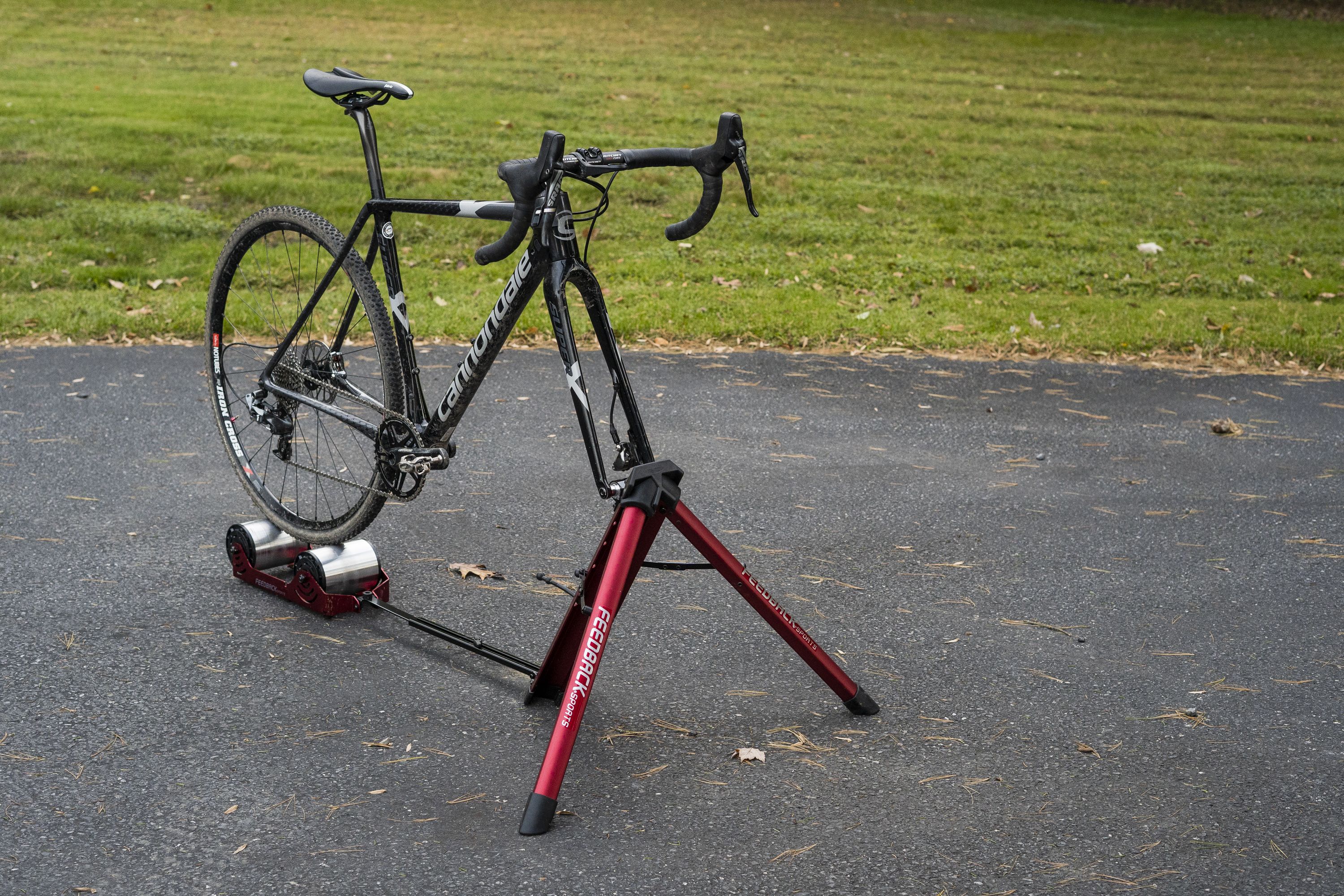 Red Feedback Sports Feedback Omnium Portable Bike Trainer with Tote Bag 