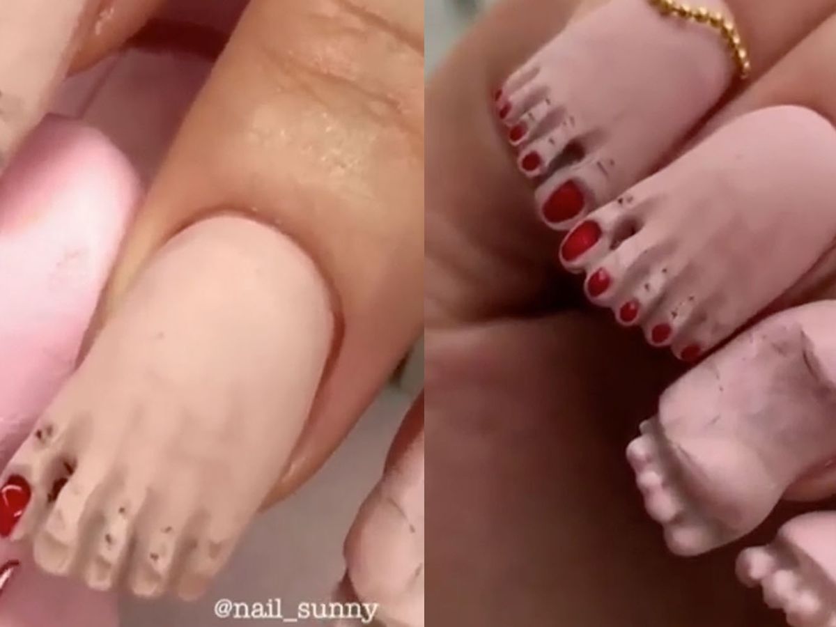Weird Nail Art Trends 2018 — Feet Nail Manicure