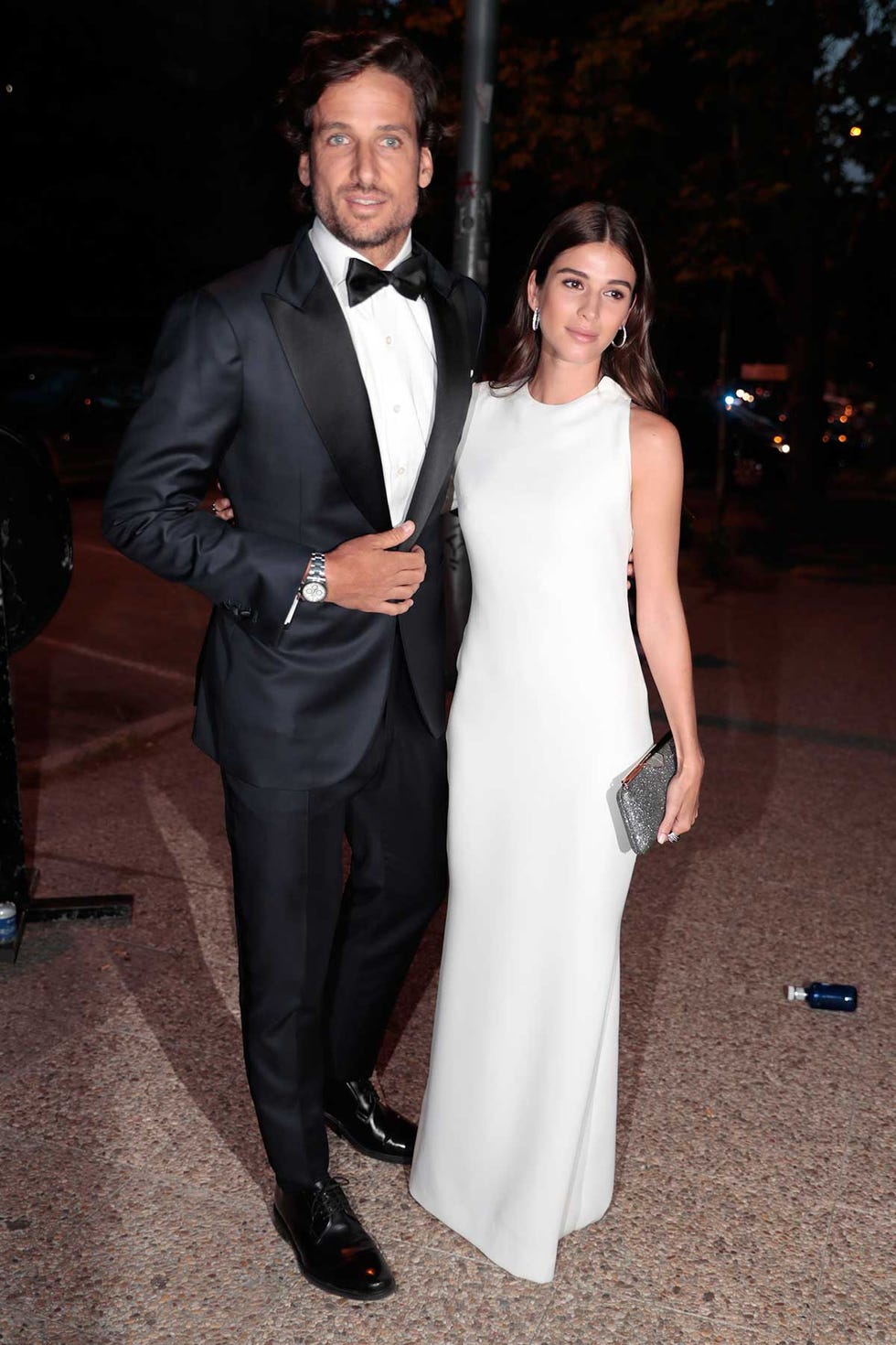 Feliciano López y Raquel Gago en la fiesta Vogue