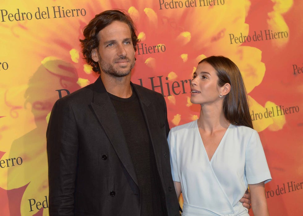 Feliciano López y Sandra Gago