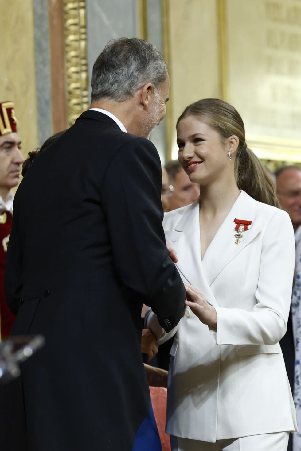 padre e hija en el congreso de los diputados