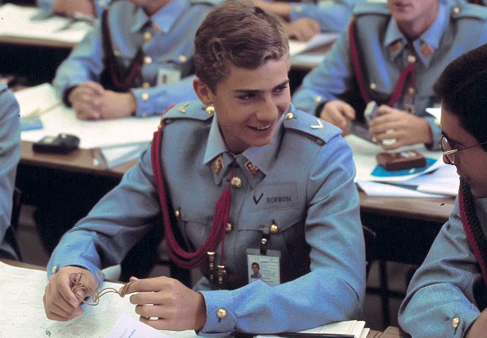 felipe vi, durante su paso por la academia militar de zaragoza