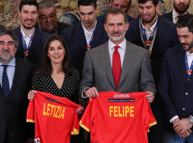 Felipe y Letizia seleccion balonmano