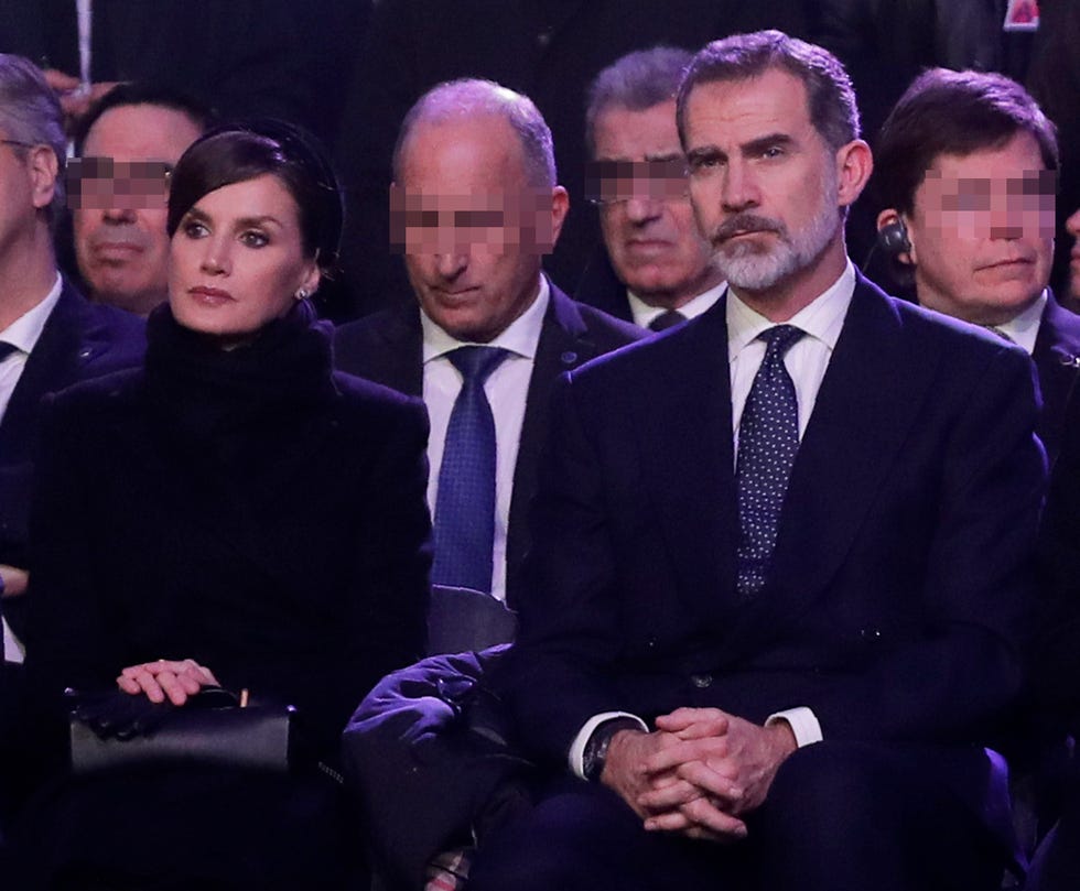 Los reyes Felipe y Letizia en el 75 aniversario de la liberación de Auschwitz