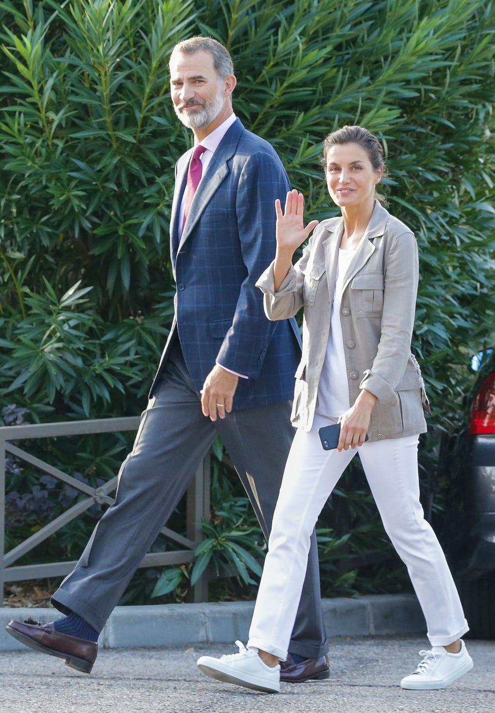 Felipe y Letizia en la vuelta al cole de Leonor y Sofía