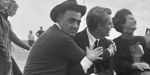 Federico Fellini, set 8%, Marcello Mastroianni, Sophia Loren