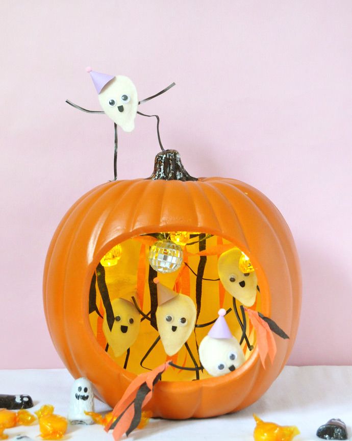 pumpkin seed halloween crafts for kids