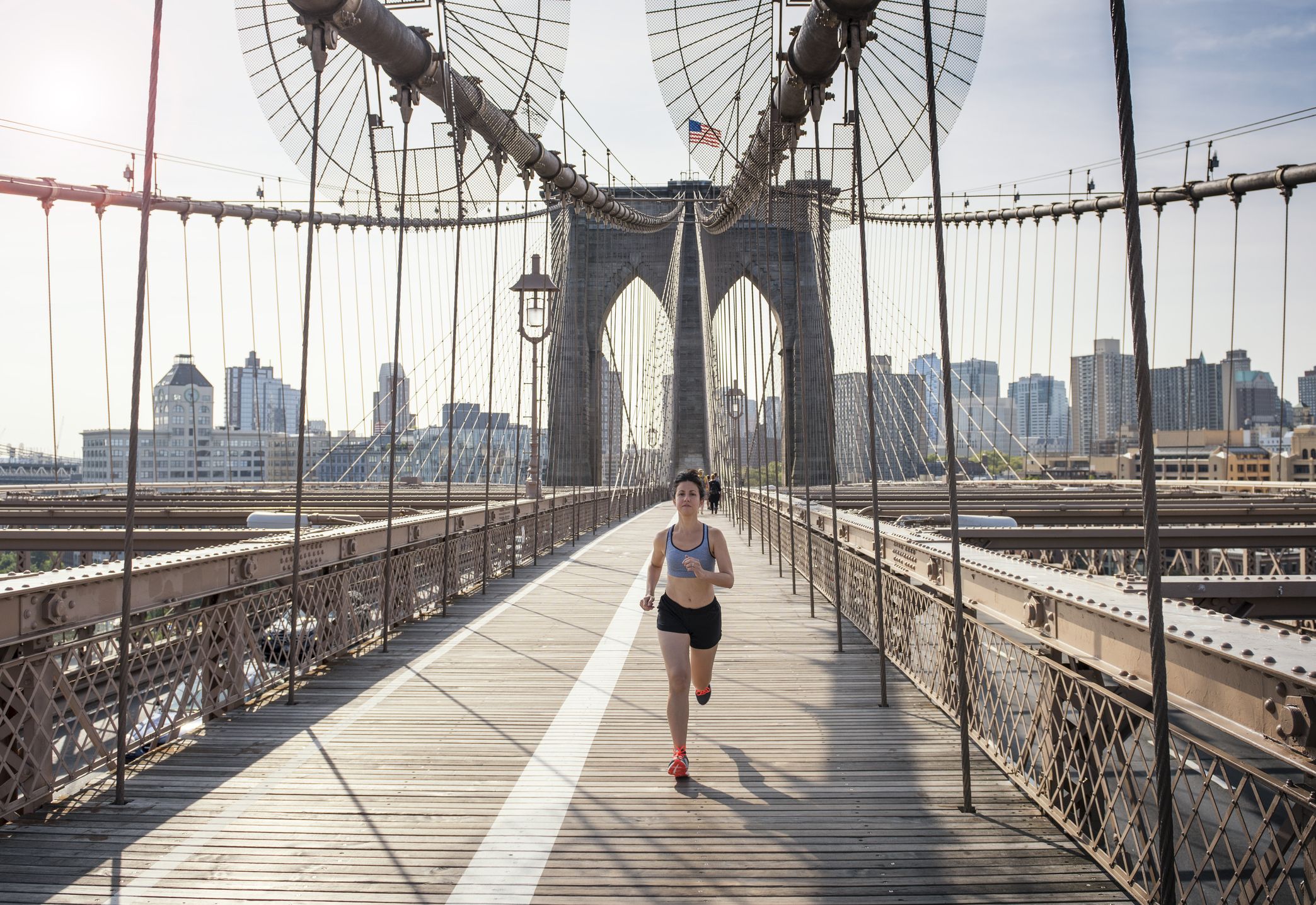 Female runner in New York