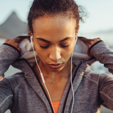 Female runner on outdoors workout female runner on outdoors workout