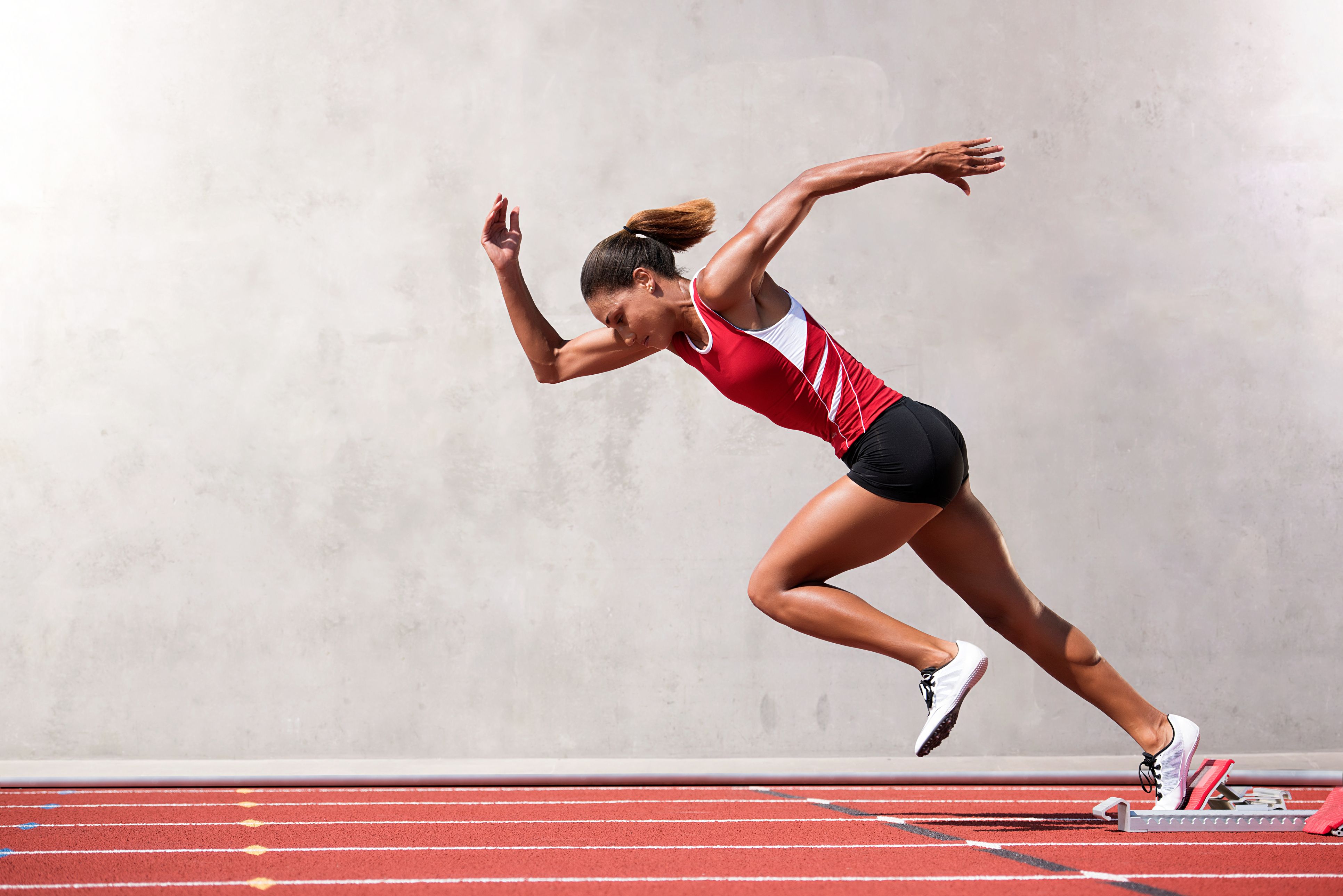 Legs Women Runners Athletics Middle Distance Stock Photo