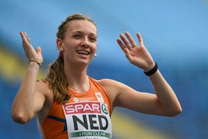 chorzow, poland june 23, 2023 femke bol of netherlands wins womens 400m, at the silesian stadium during the european games 2023 in chorzow, poland, on june 23, 2023 photo by artur widaknurphoto via getty images