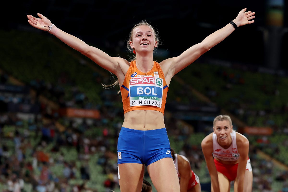 patrona también de la vuelta a la pista, Femke Bol, Rockport Zaden