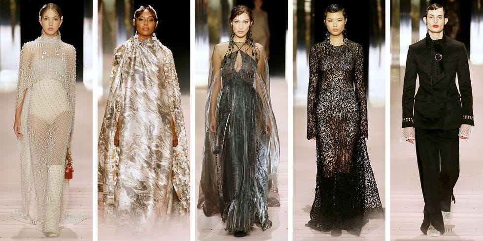 Fendi Couture Brings Out Naomi Campbell, Bella Hadid, and Kate Moss