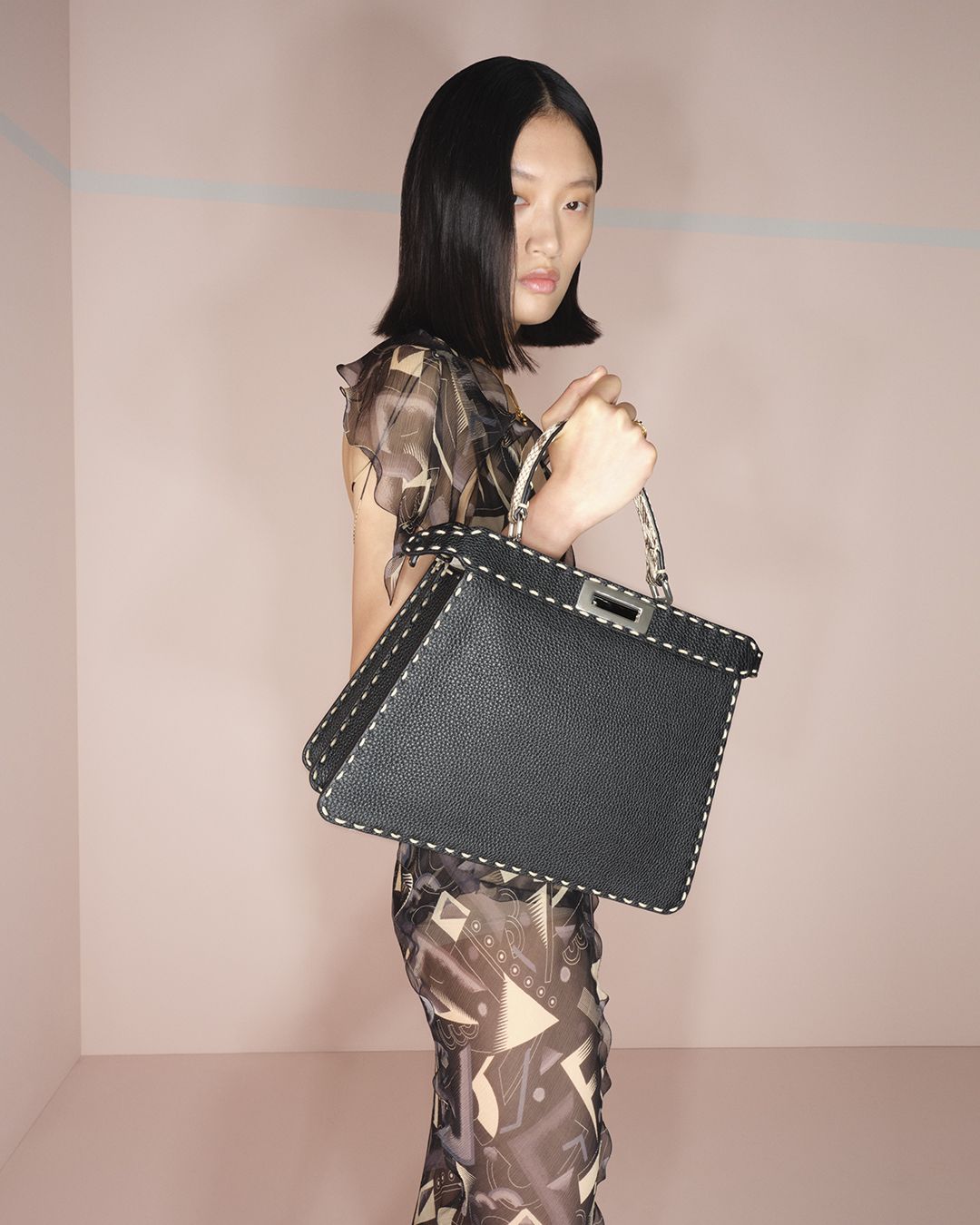 Fendi black 2024 peekaboo