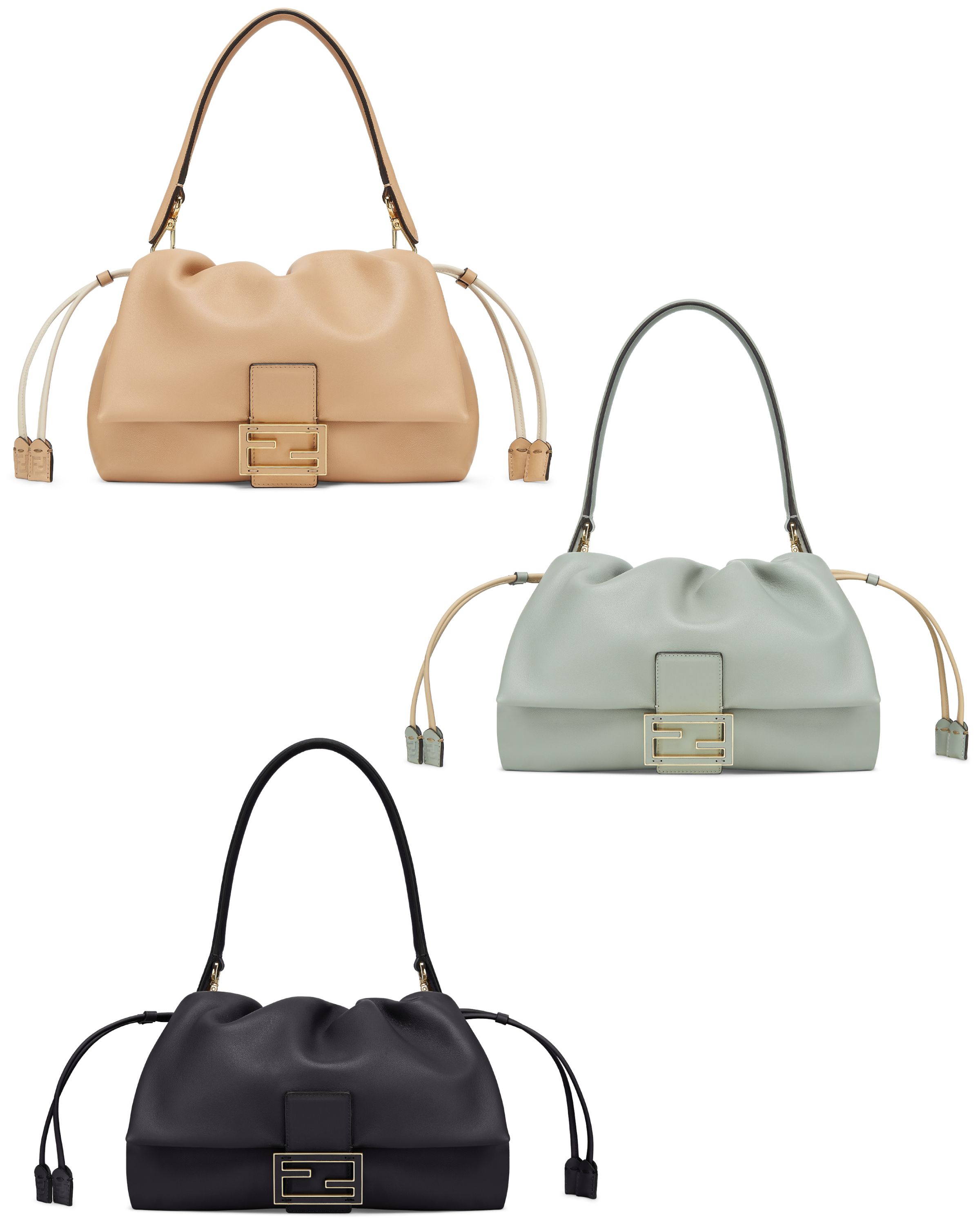 25SS フェンディ マンマ バゲット ミディアム レザー バッグ フェンディ、タイムレスなイットバッグの新作「マンマ バゲット