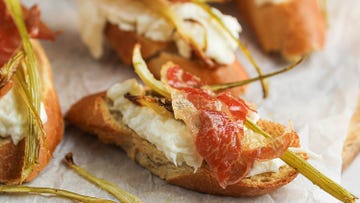 fennel and burrata bruschetta