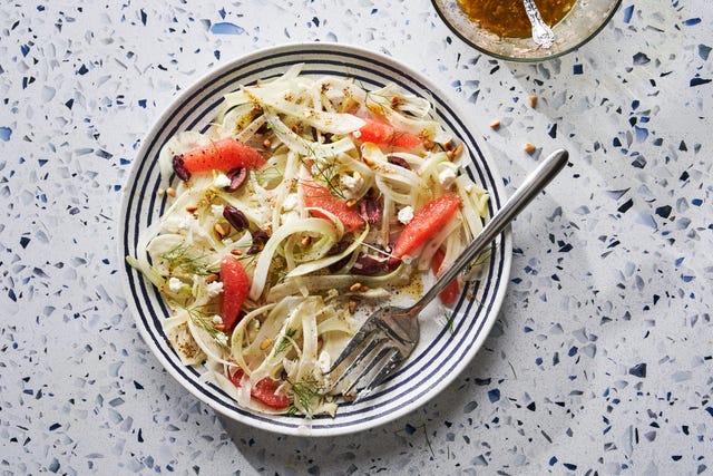 fennel salad with grapefruit and goat cheese