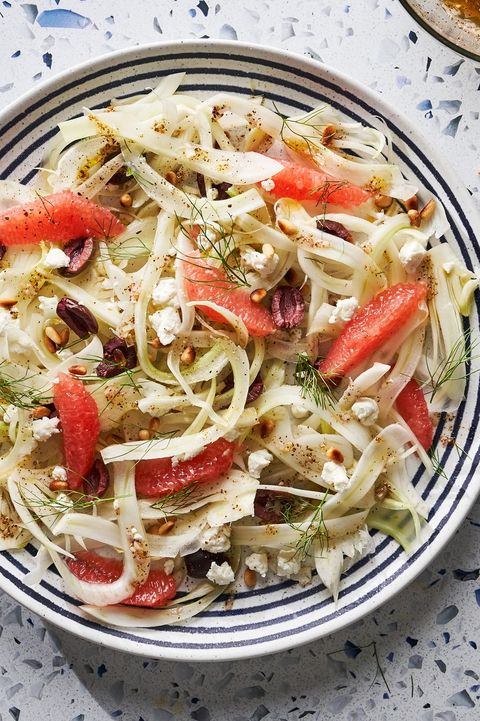 grapefruit and goat cheese fennel salad