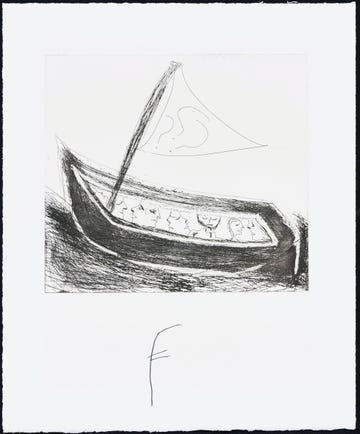 lawrence ferlinghetti, boat drawing