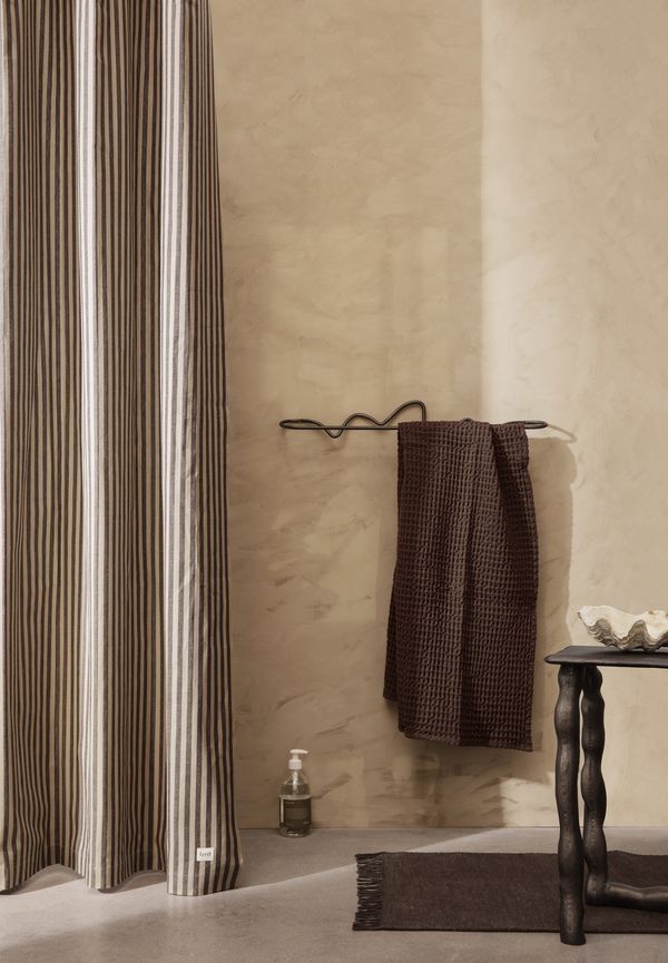 Tenda da doccia, tessuto misto acqua e cotone per doccia e vasca