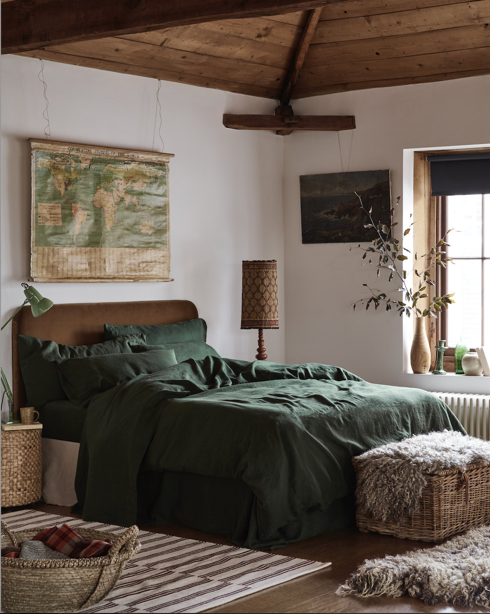 fern green bed linen bundle